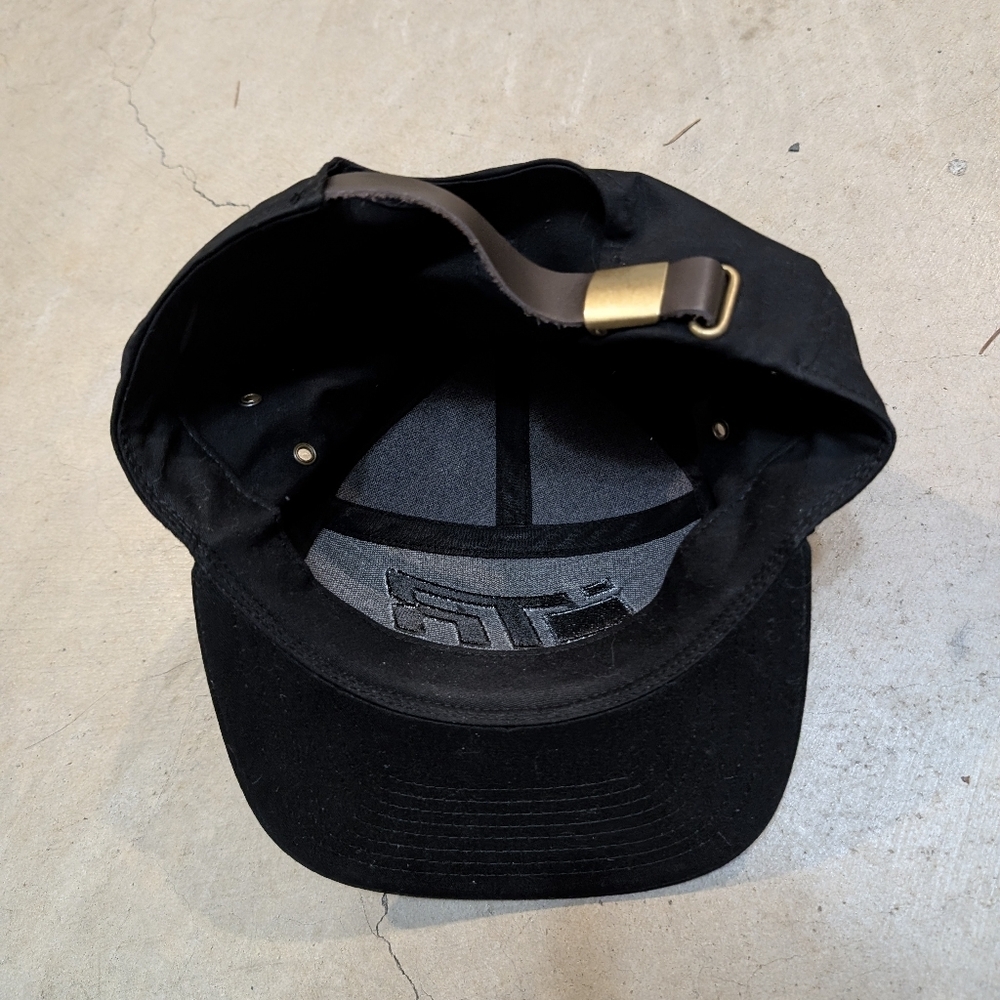 TR Transition 5 Panel Hat Black Strap Back Unisex - Picture 2 of 4